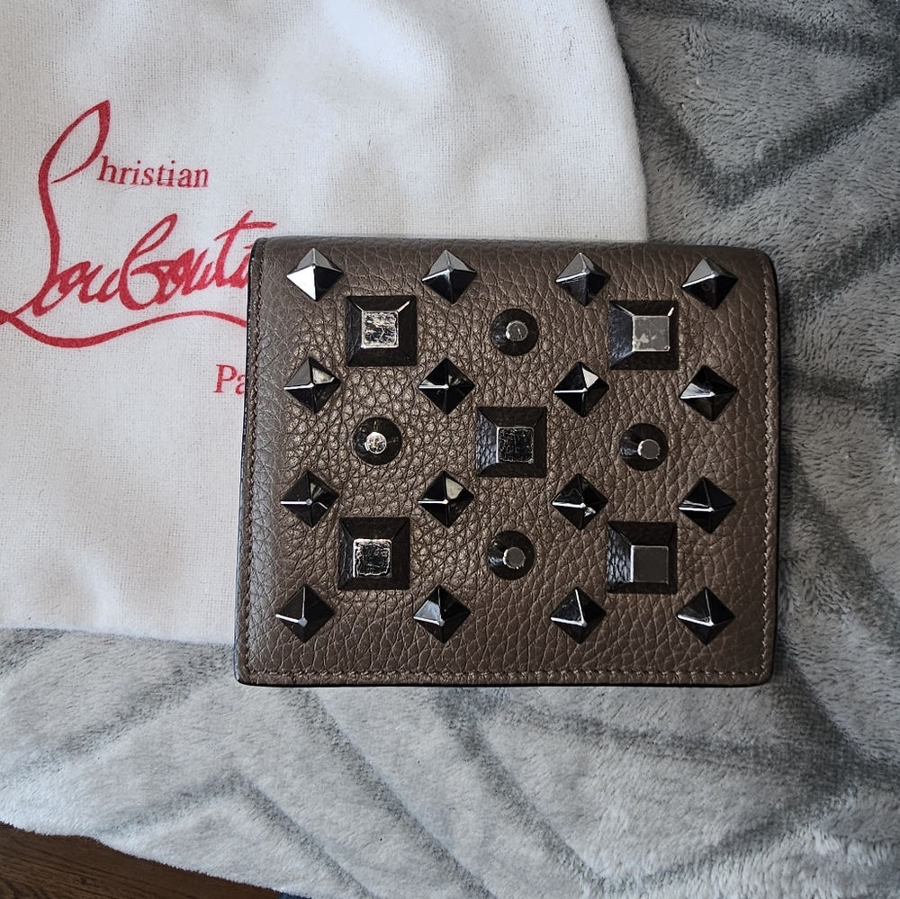 Christian Louboutin Metallic Studded Wallet